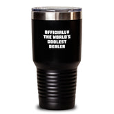 Funny Dealer Gifts from Friends for Men, The World's Coolest Dealer Tumbler, Perfect for Hot and Cold Drinks - Main
